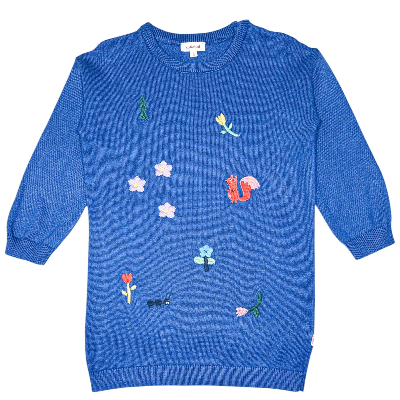 Robe à manches longues de seconde main en coton et laine pour enfant fille de 3 ans - Vue 1