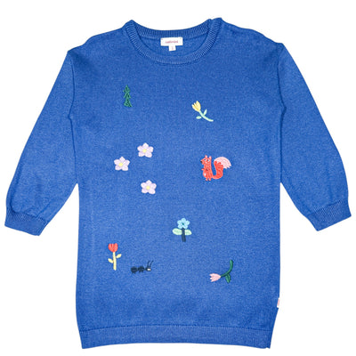 Robe à manches longues de seconde main en coton et laine pour enfant fille de 3 ans - Vue 1