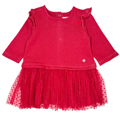 Robe à manches longues de seconde main en coton pour bébé fille de 3 mois - Vue 1