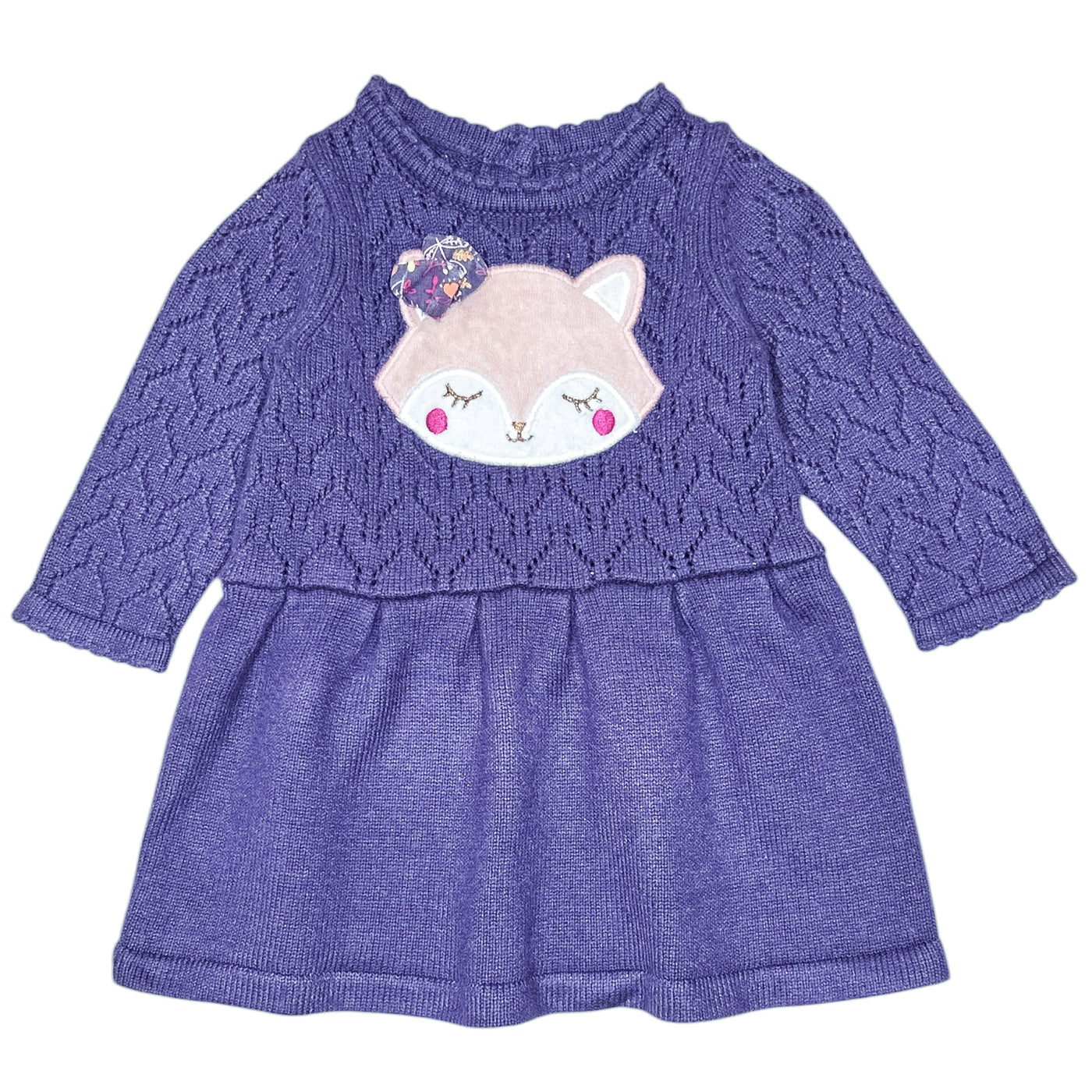Robe à manches longues de seconde main en coton pour bébé fille de 3 mois - Vue 1