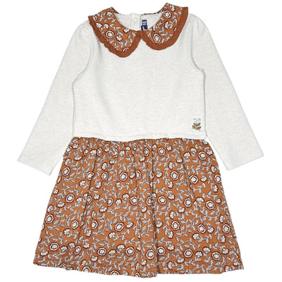 Robe à manches longues de seconde main en coton et élasthanne pour enfant fille de 4 ans - Vue 1