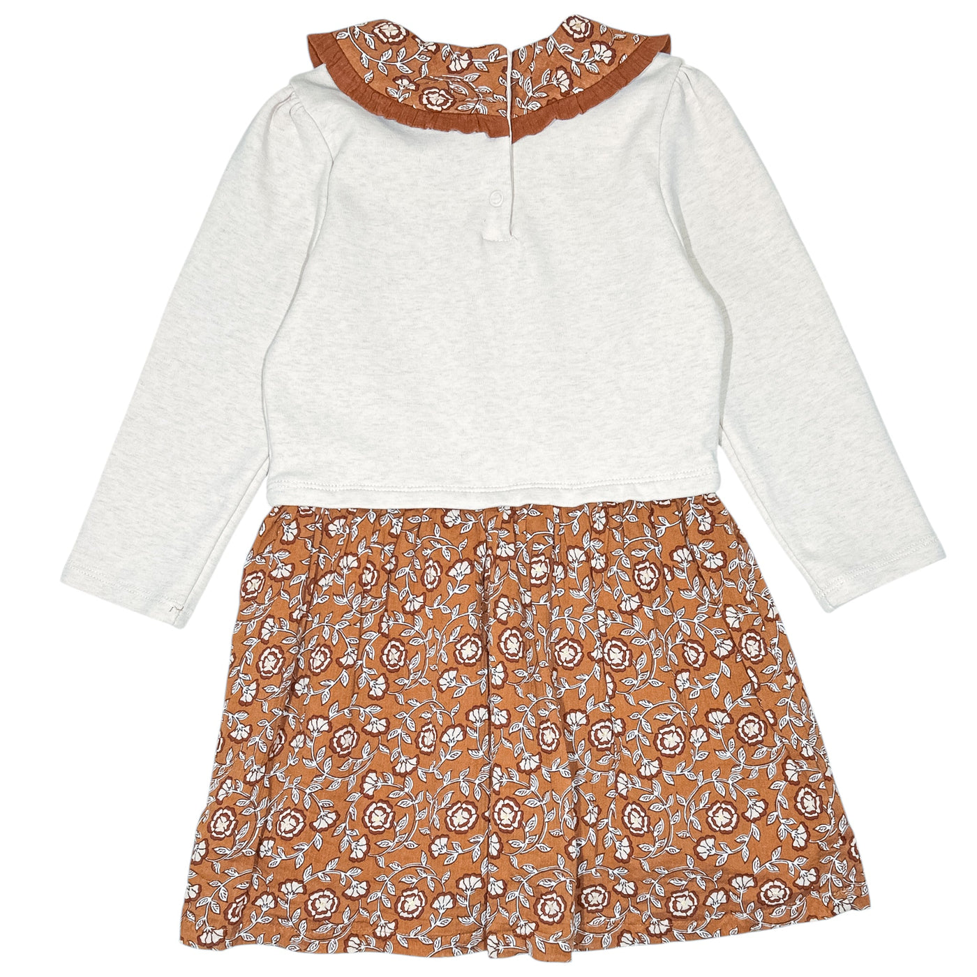 Robe à manches longues de seconde main en coton et élasthanne pour enfant fille de 4 ans - Vue 2