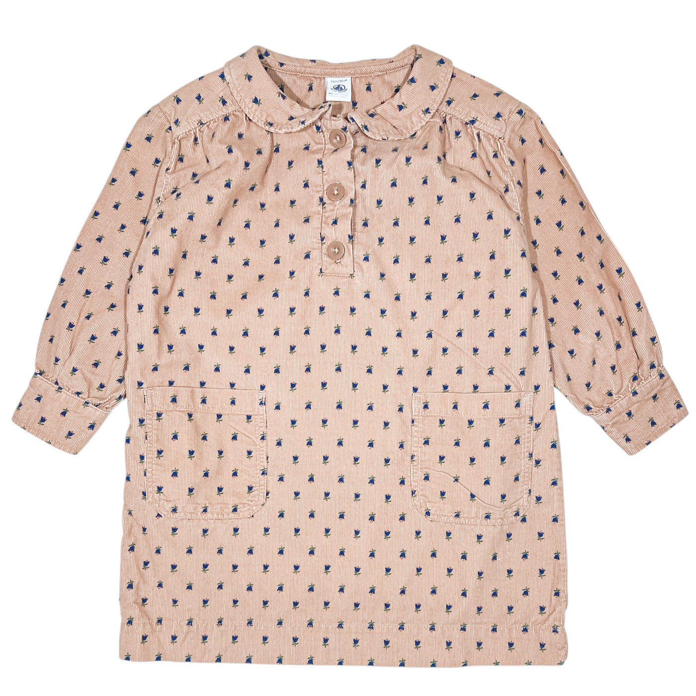 Robe à manches longues de seconde main en velours pour enfant fille de 4 ans - Vue 1