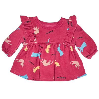 Robe à manches longues de seconde main en coton pour bébé fille de 6 mois - Vue 1