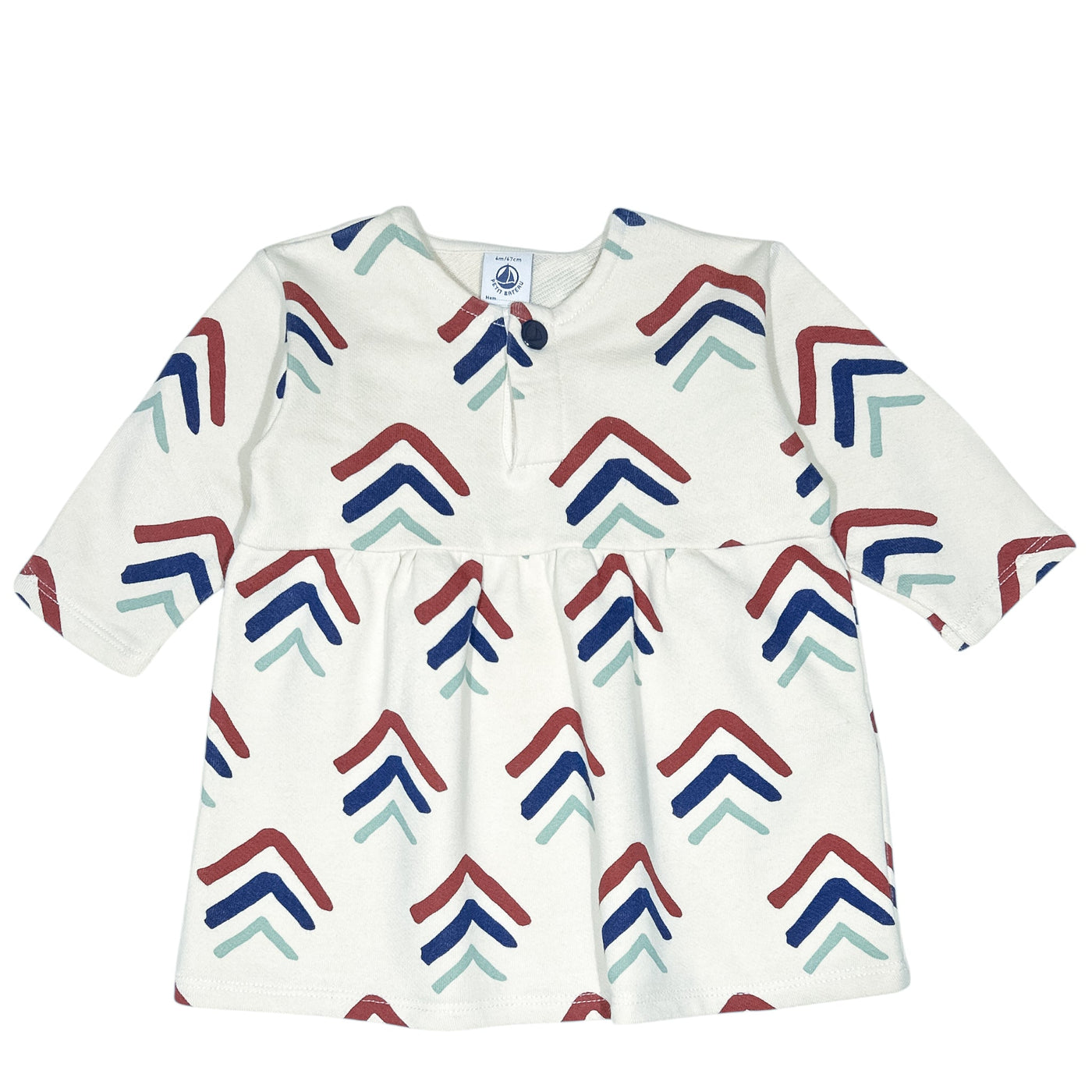 Robe à manches longues de seconde main en coton pour bébé fille de 6 mois - Vue 1