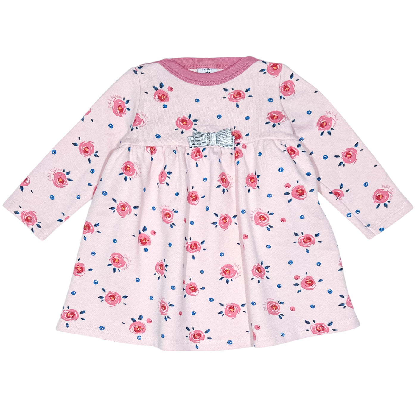 Robe à manches longues de seconde main en coton pour bébé fille de 6 mois - Vue 1