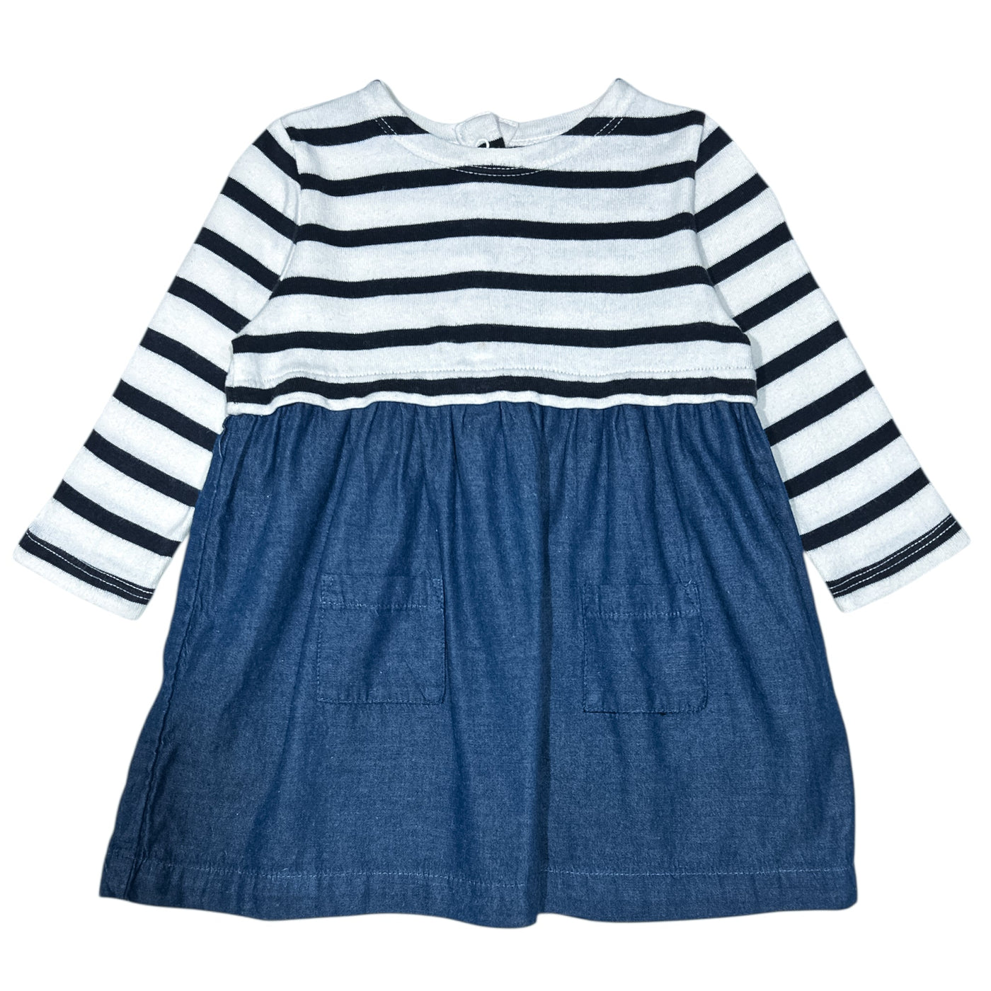 Robe à manches longues de seconde main en coton bio pour bébé fille de 6 mois - Vue 1