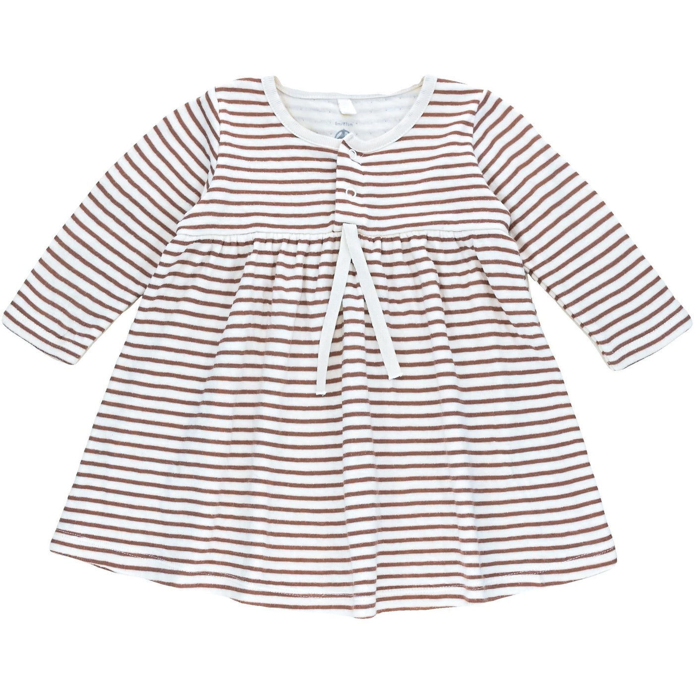 Robe à manches longues de seconde main en coton bio pour bébé fille de 6 mois - Vue 1
