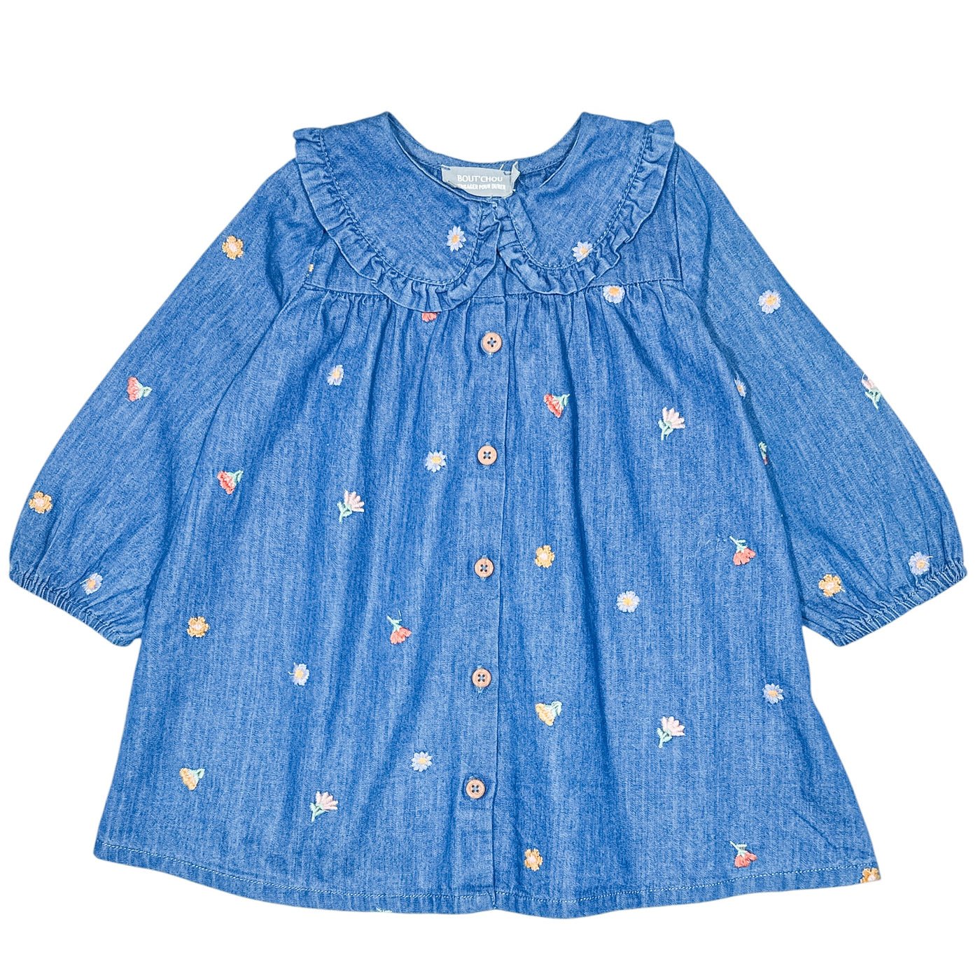Robe à manches longues de seconde main en coton pour bébé fille de 9 mois - Vue 1