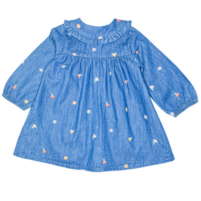Robe à manches longues de seconde main en coton pour bébé fille de 9 mois - Vue 2