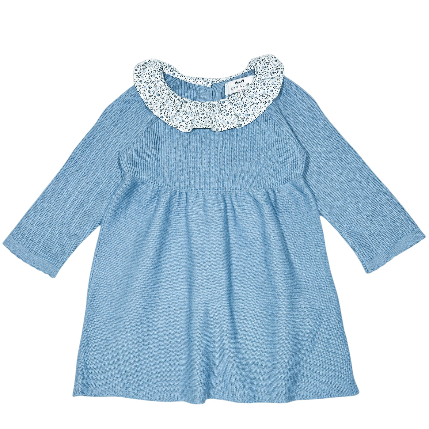 Robe à manches longues de seconde main en coton et laine pour bébé fille de 9 mois - Vue 1