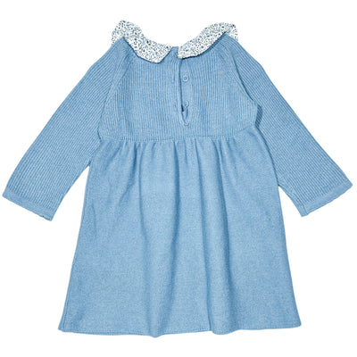 Robe à manches longues de seconde main en coton et laine pour bébé fille de 9 mois - Vue 2