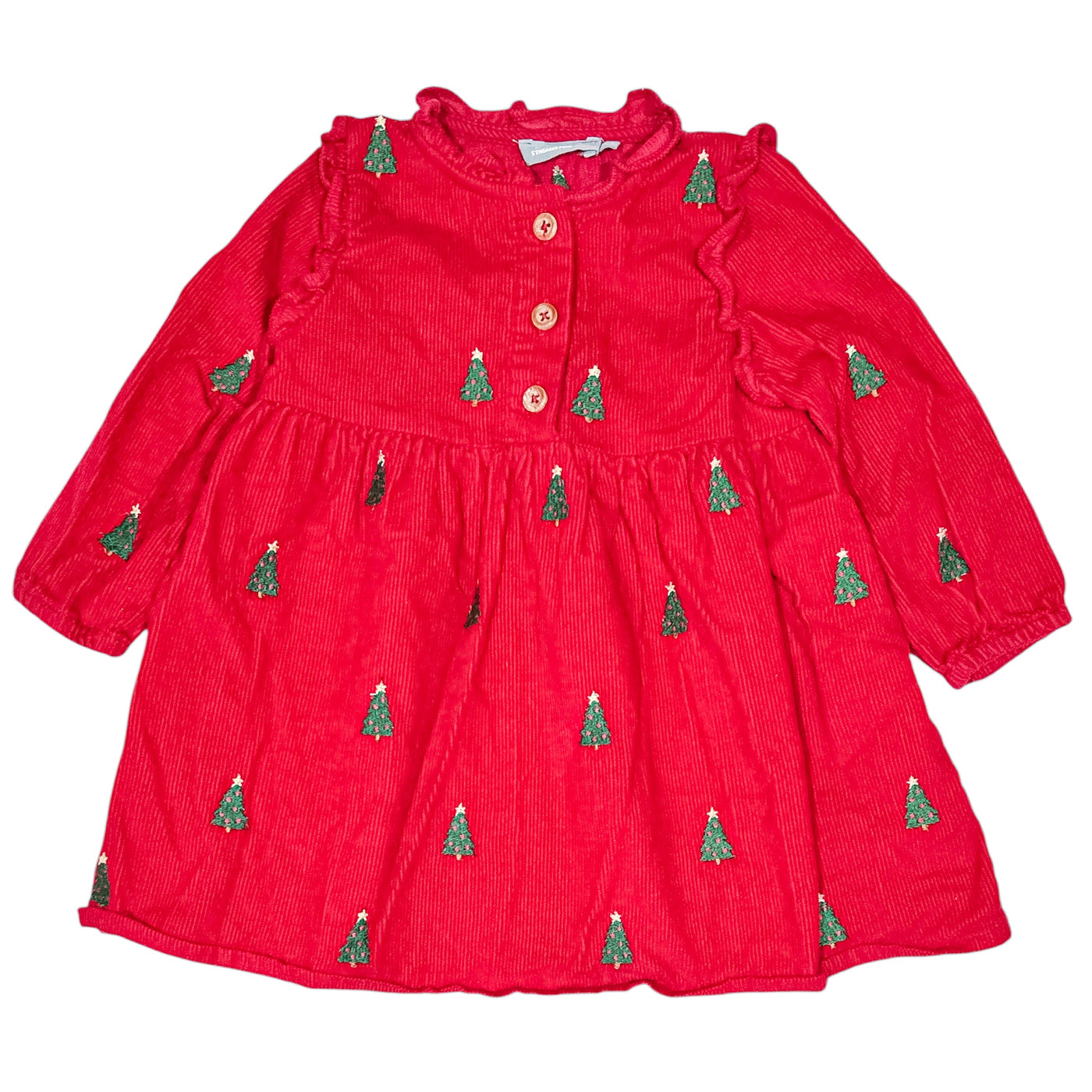 Robe à manches longues de seconde main en velours pour bébé fille de 9 mois - Vue 1