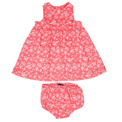 Robe avec bloomer de seconde main en coton pour bébé fille de 12 mois - Vue 1