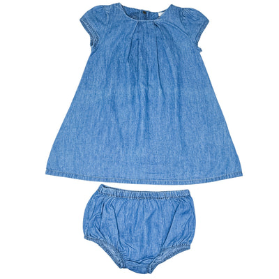 Robe avec bloomer de seconde main en coton pour bébé fille de 12 mois - Vue 1
