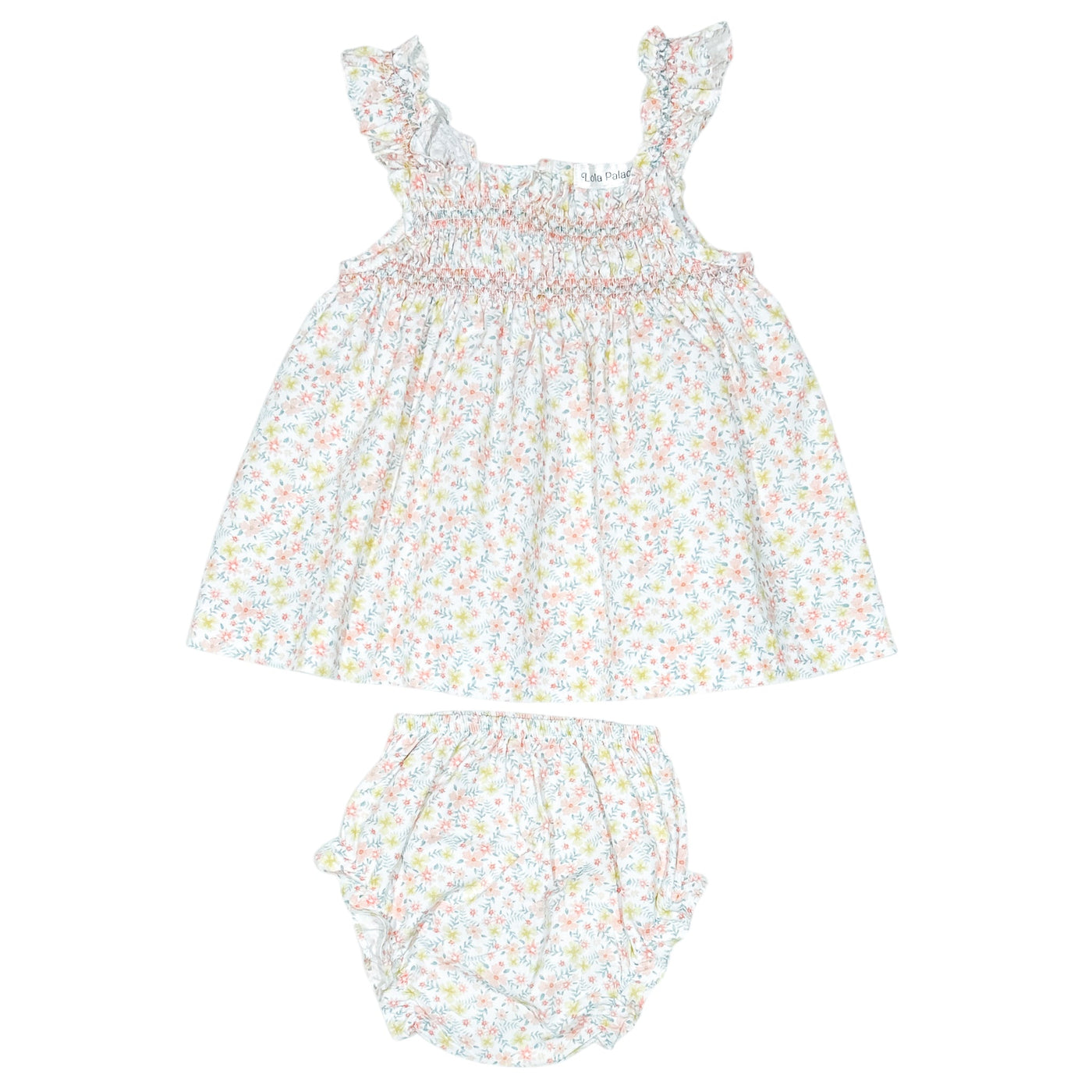 Robe avec bloomer de seconde main en coton pour bébé fille de 6 mois - Vue 1