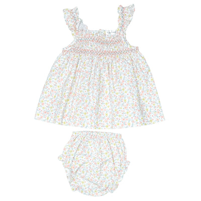 Robe avec bloomer de seconde main en coton pour bébé fille de 6 mois - Vue 1