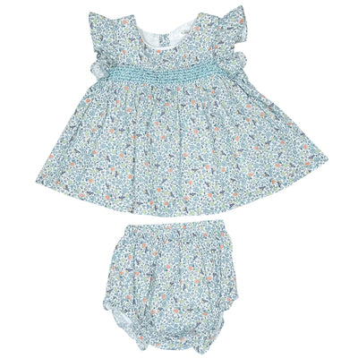 Robe avec bloomer de seconde main en coton pour bébé fille de 6 mois - Vue 1
