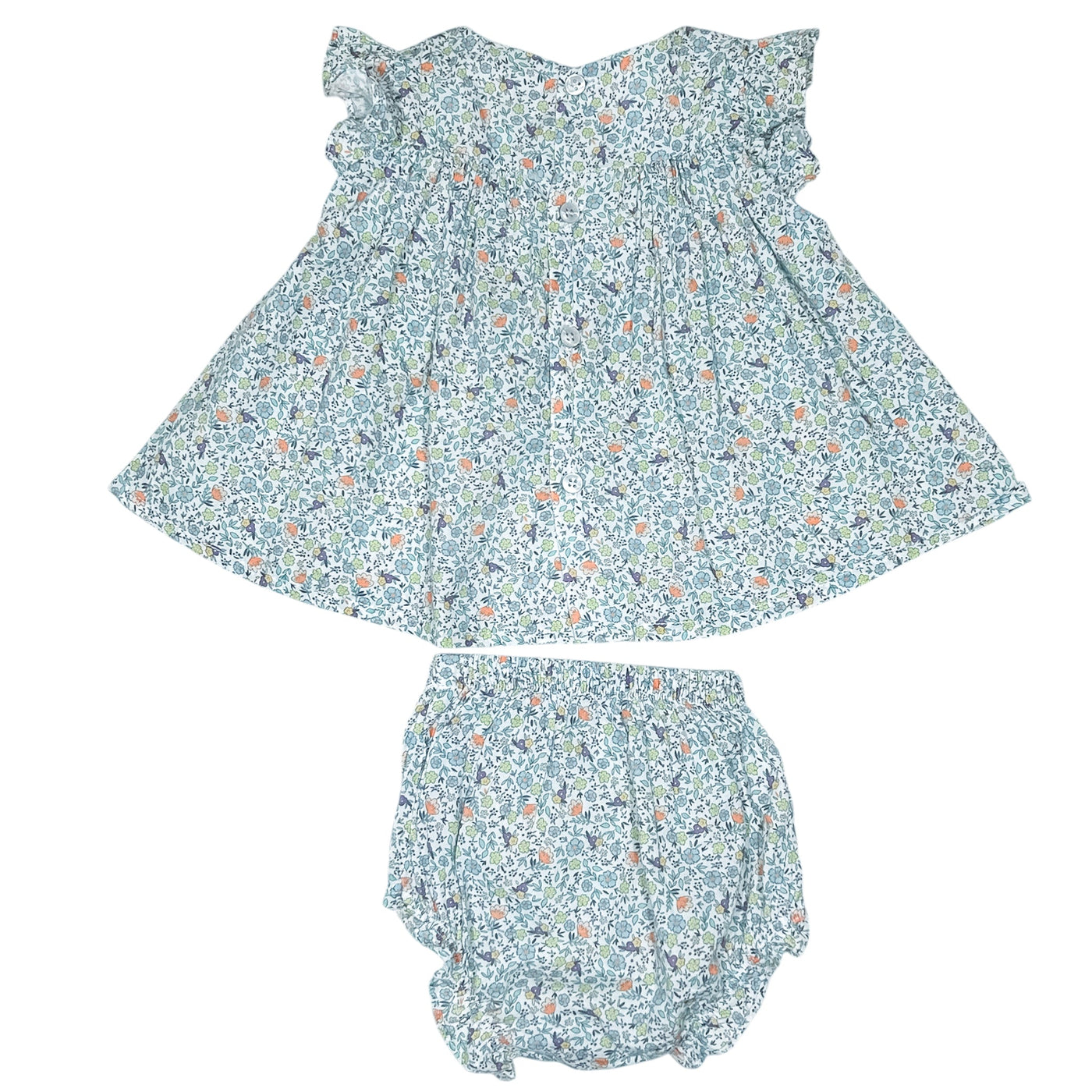 Robe avec bloomer de seconde main en coton pour bébé fille de 6 mois - Vue 2