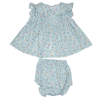 Robe avec bloomer de seconde main en coton pour bébé fille de 6 mois - Vue 2