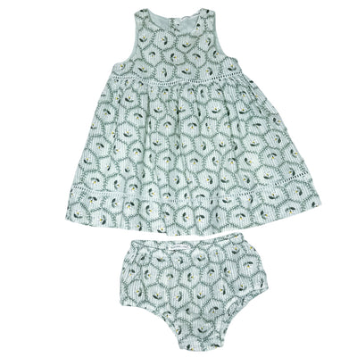 Robe avec bloomer de seconde main en coton pour bébé fille de 6 mois - Vue 1
