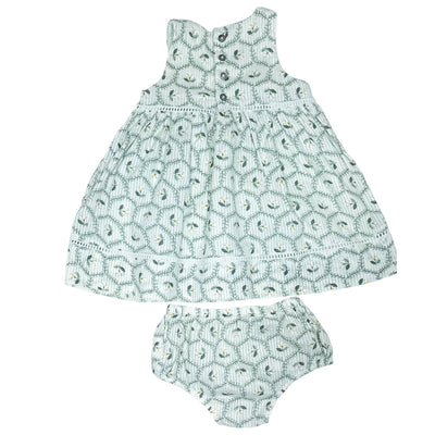Robe avec bloomer de seconde main en coton pour bébé fille de 6 mois - Vue 2