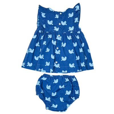 Robe avec bloomer de seconde main en coton pour bébé fille de 6 mois - Vue 2