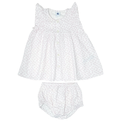 Robe avec bloomer de seconde main en coton pour bébé fille de 6 mois - Vue 1