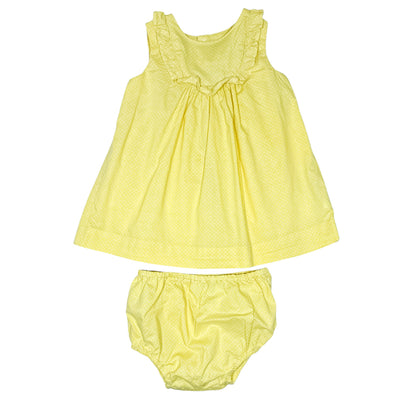 Robe avec bloomer de seconde main en coton pour bébé fille de 6 mois - Vue 1