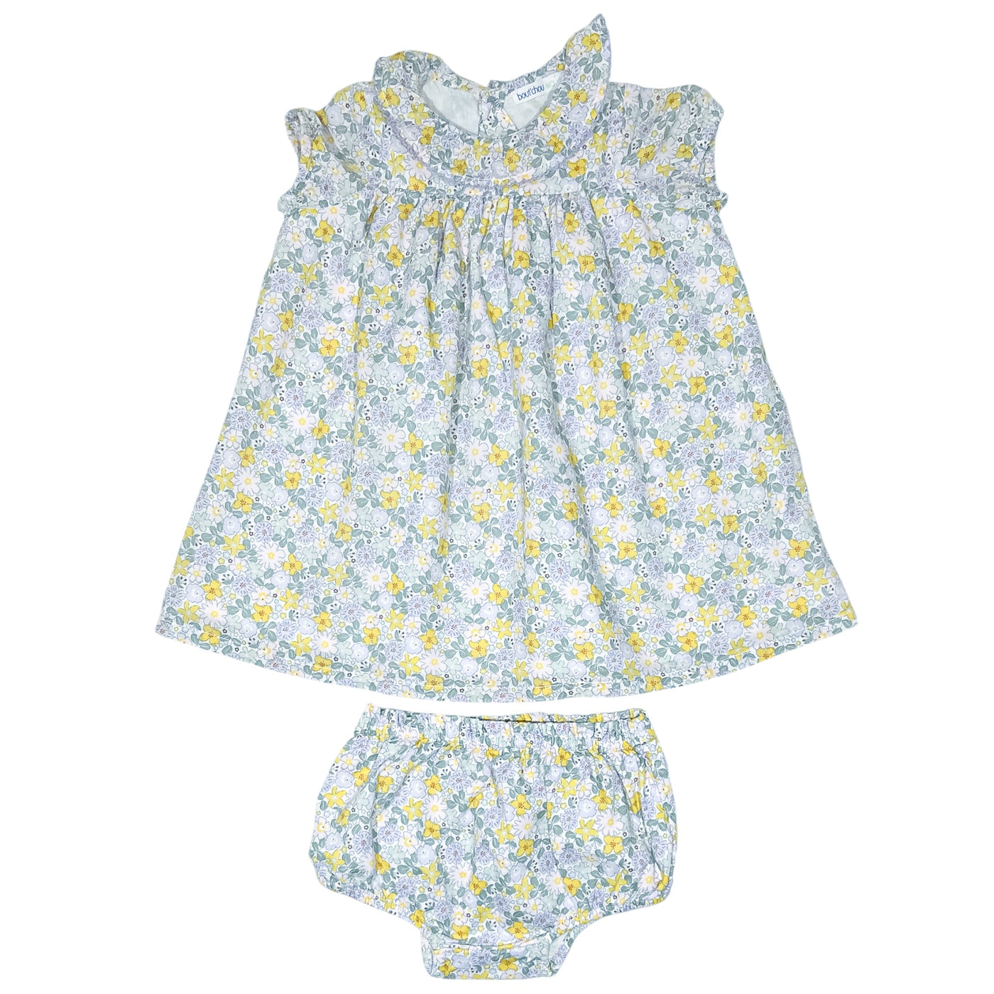 Robe avec bloomer de seconde main en coton bio pour bébé fille de 6 mois - Vue 1