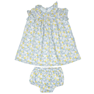 Robe avec bloomer de seconde main en coton bio pour bébé fille de 6 mois - Vue 1