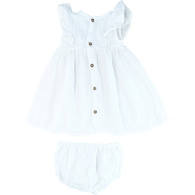 Robe avec bloomer de seconde main en coton pour bébé fille de 9 mois - Vue 2