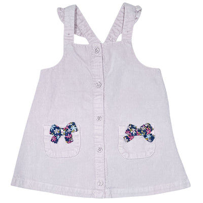 Robe salopette de seconde main en velours pour bébé fille de 18 mois - Vue 1
