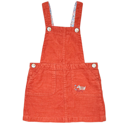 Robe salopette de seconde main en velours pour enfant fille de 3 ans - Vue 1