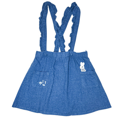 Robe salopette de seconde main en coton pour enfant fille de 6 ans - Vue 1