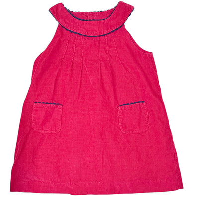 Robe sans manche de seconde main en velours pour bébé fille de 12 mois - Vue 1