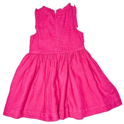 Robe sans manche de seconde main en lin pour enfant fille de 3 ans - Vue 2