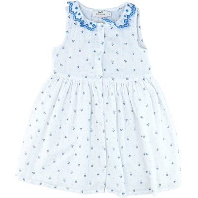 Robe sans manche de seconde main en coton pour enfant fille de 4 ans - Vue 1