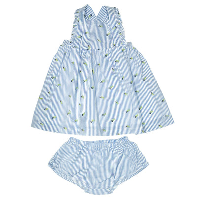 Robe avec bloomer de seconde main en coton pour bébé fille de 6 mois - Vue 1