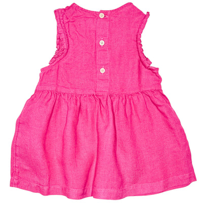 Robe sans manche de seconde main en lin pour bébé fille de 6 mois - Vue 2