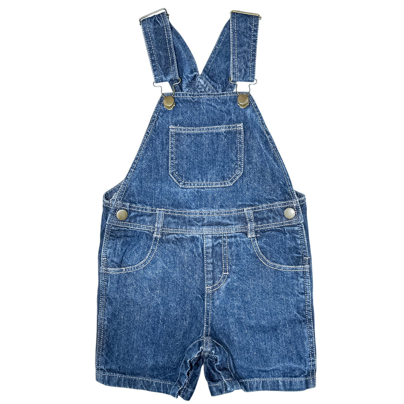 Salopette-short de seconde main en jean pour bébé de 18 mois - Vue 1
