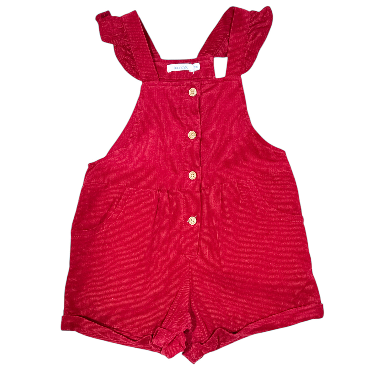 Salopette-short 12 mois en velours