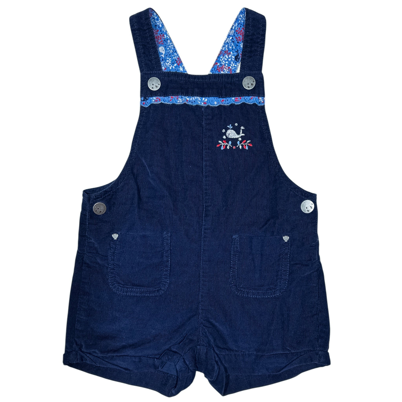 Salopette-short de seconde main en velours pour enfant fille de 3 ans - Vue 1