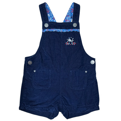Salopette-short de seconde main en velours pour enfant fille de 3 ans - Vue 1