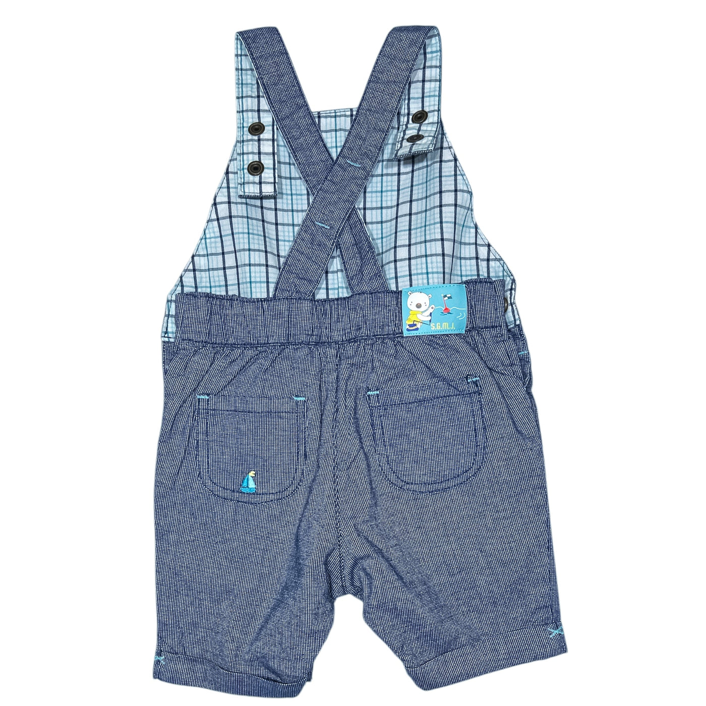 Salopette-short de seconde main en coton pour bébé de 3 mois - Vue 2