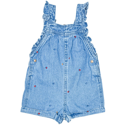 Salopette-short de seconde main en jean pour bébé fille de 9 mois - Vue 1