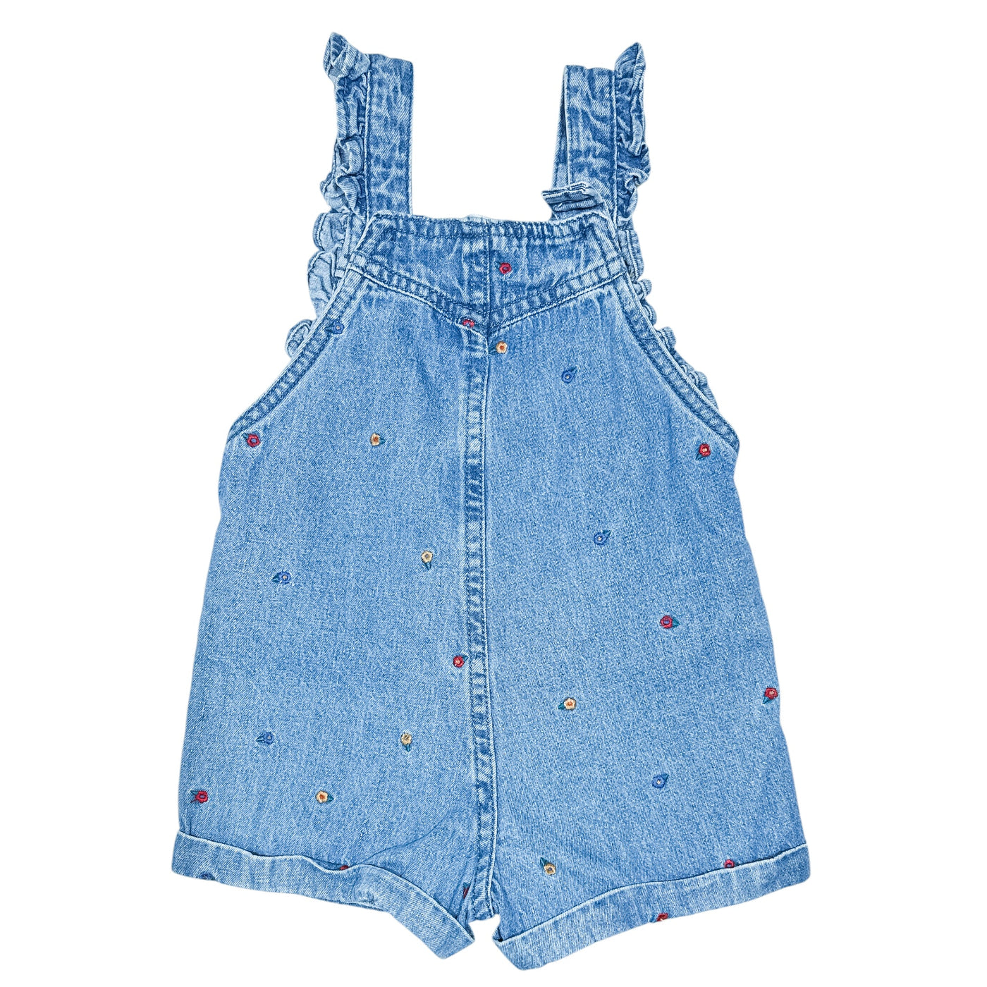 Salopette-short de seconde main en jean pour bébé fille de 9 mois - Vue 2