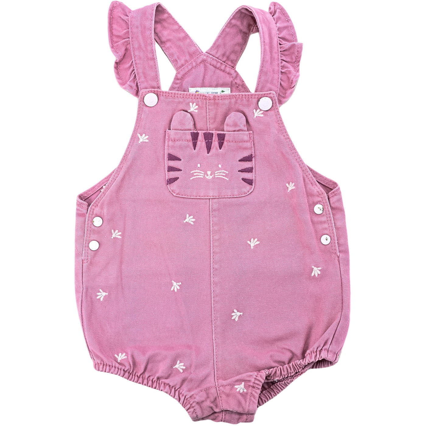 Salopette-short de seconde main en jean pour bébé fille de 9 mois - Vue 1