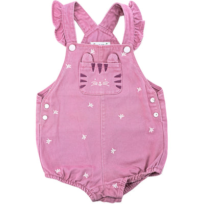 Salopette-short de seconde main en jean pour bébé fille de 9 mois - Vue 1