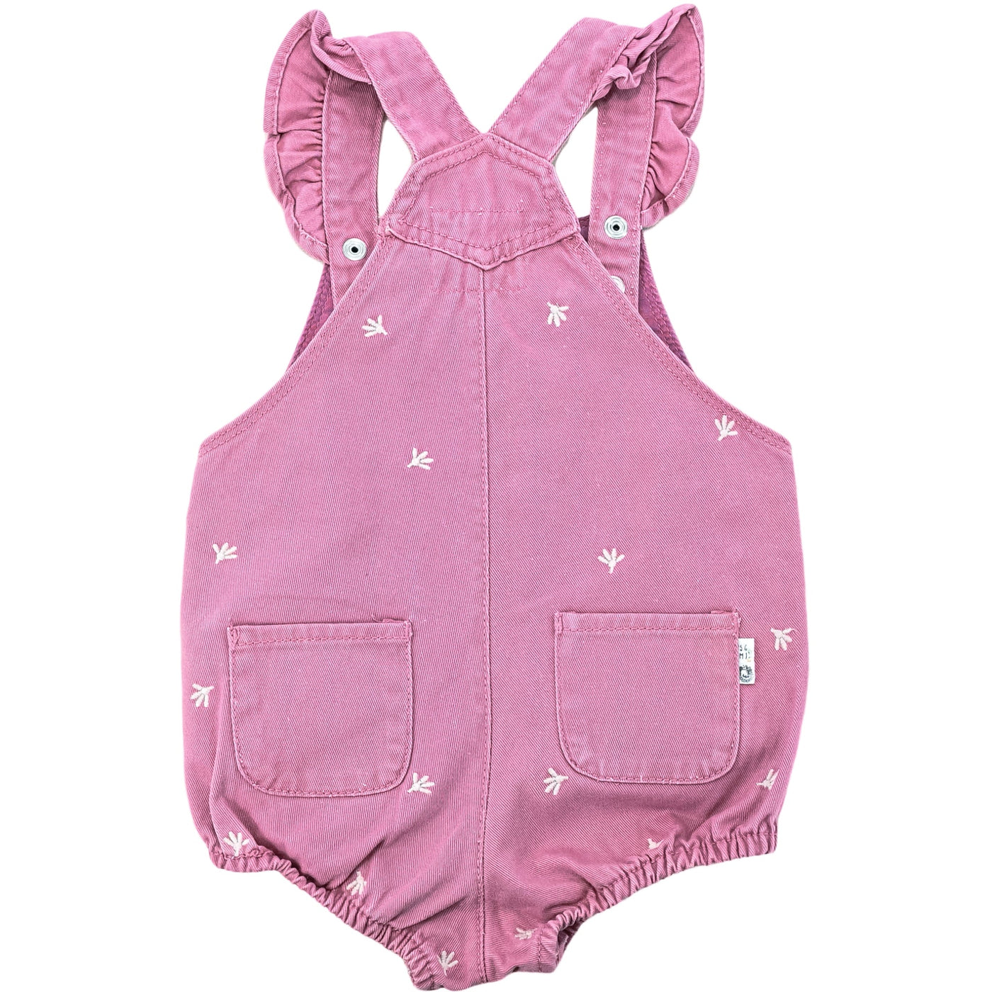 Salopette-short de seconde main en jean pour bébé fille de 9 mois - Vue 2